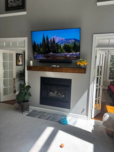 Customer photo review of Rustic Mantels