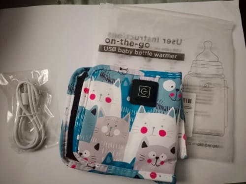 Customer photo review of Calentador de Biberones Portátil USB
