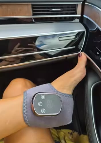 Customer photo review of Heated Ankle Massager Brace