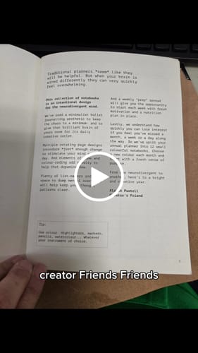 Customer video review of Botanicals - Fast Brain Planner Kit