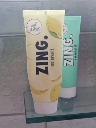 Customer photo review of Soft Lemon Toothpaste