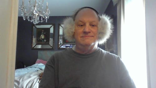 Customer photo review of Coyote Fur Earmuffs