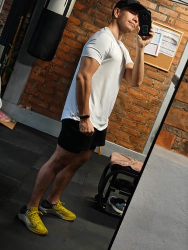 Customer photo review of Training Sport Tee Icon - White