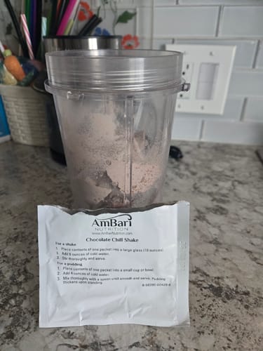 Customer photo review of Chocolate Chill Mint Shake
