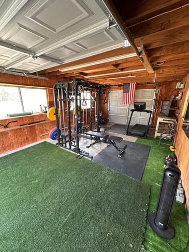 Customer photo review of Major Fitness B52 All-In-One Home Gym Smith Machine