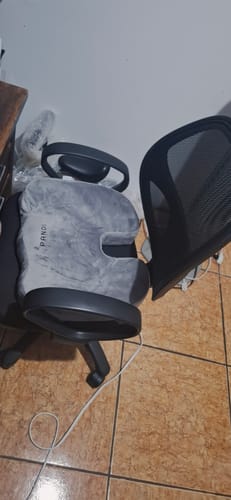 Reseña con foto de un cliente sobre COJÍN DE ASIENTO ORTOPÉDICO