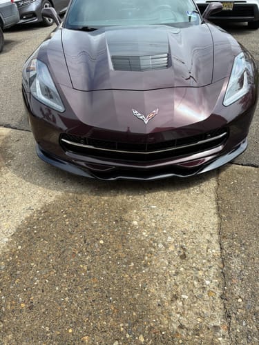Customer photo review of Corvette C7 Stingray EOS Preformance Package Front Splitter