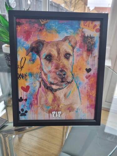 Customer photo review of Graffiti - Personalised Poster