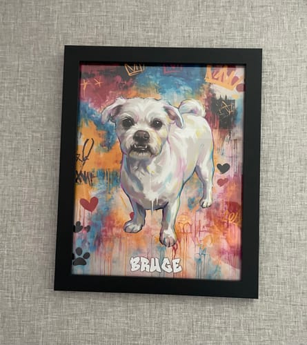 Customer photo review of Graffiti - Personalised Poster