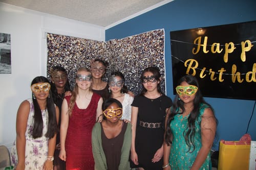Customer photo review of Masquerade Ball/Carnival Murder Mystery Host Your Own Game Kit