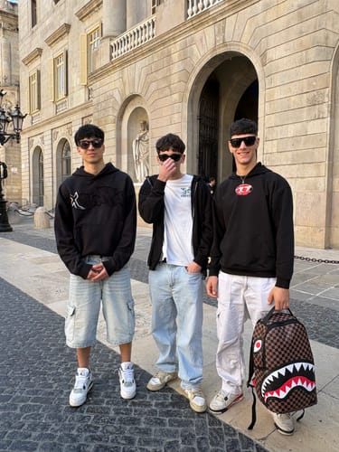 Customer photo review of RHINESTONE HOODIE CARBON BLACK