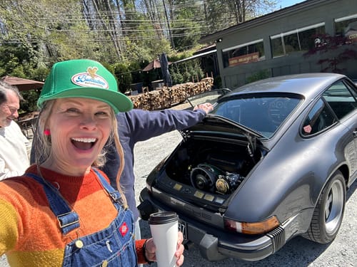 Customer photo review of 'Brew’ Foam Trucker Hat - Green