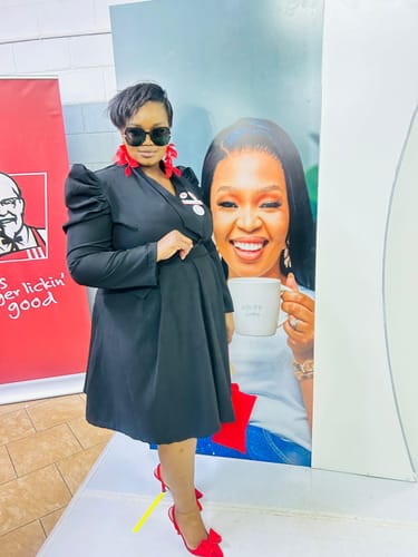 Customer photo review of Plus Size Vintage Midi Blazer Dress