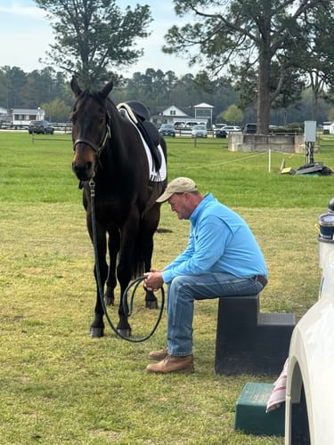 Customer photo review of Double Bridle Reins - Flat - Black