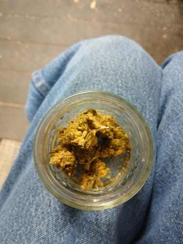 Customer photo review of Black Ice THCA Flower Ounce (28g)