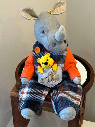 Customer photo review of Rhino Play Doll PDF Pattern and Video Tutorial