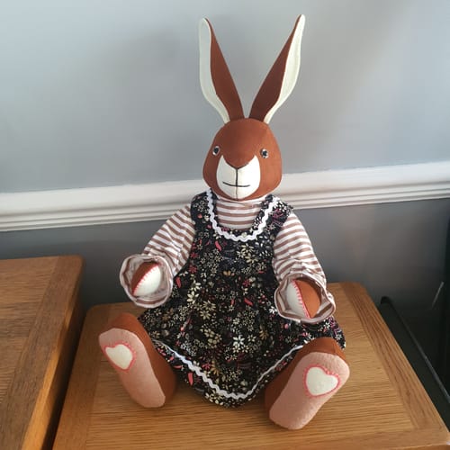 Customer photo review of Memory Bunny PDF Pattern
