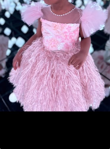 Customer photo review of Luxurious Baby Girl Formal Puffy Party Dress Girl Fluffy Pageant Princess Dress