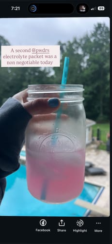 Customer photo review of ELECTROLYTE PWDR