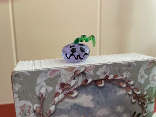 Customer photo review of Glow In The Dark Jack - O - Lantern Pocket Charm PT189