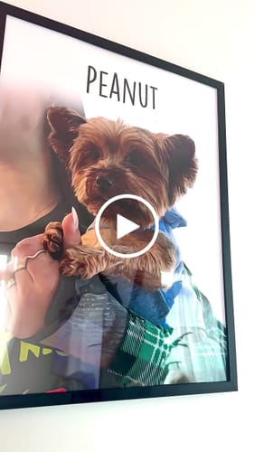 Customer video review of Classic - Custom Pet Portrait