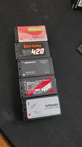 Customer photo review of Silver Horse 475mAH Hardcase Lipo Battery 7.4V | 60C | Hardcase | 2mm Bullet Connectors