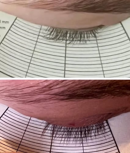 Customer photo review of Lash Growth Serum