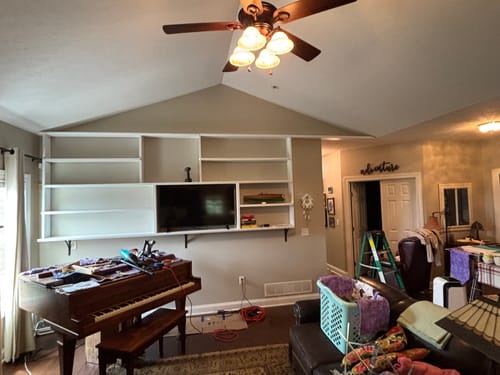 Customer photo review of 1/4" Solid Brass Shelf Pins