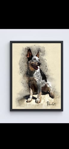 Customer photo review of Personalized Pet portrait