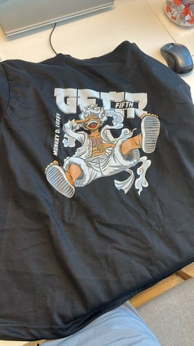 Customer photo review of One Piece Luffy Oversized Cotton Tee