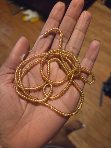 Customer photo review of Stunner Tie On Waist Bead