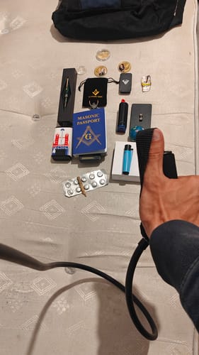 Customer photo review of MasonicMan Coin Bound by symbols | United as brothers