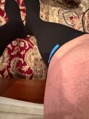 Customer photo review of Performance Eucalyptus Compression Socks