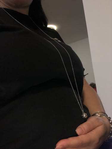 Customer photo review of Collana Catena Rolò in Argento 925