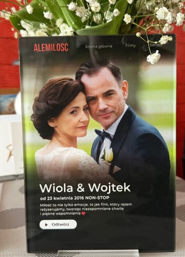 Customer photo review of Ale Miłość™ Tabliczka "Nasz Film"