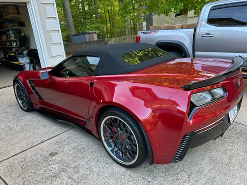 Customer photo review of CUSTOM DEEP DISH FORGED 2-PIECE BLACK WHEELS: RV-T081