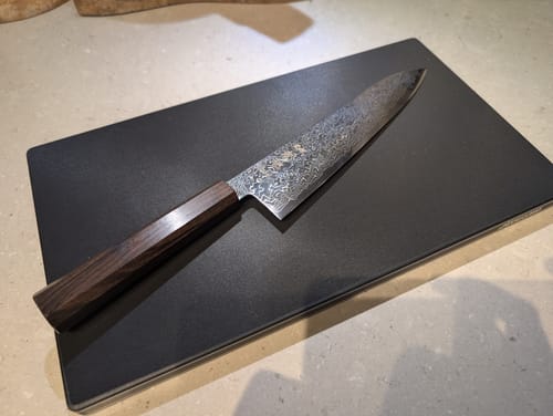 Customer photo review of Hatsukokoro Ryuhyo SG2 Gyuto 210 mm