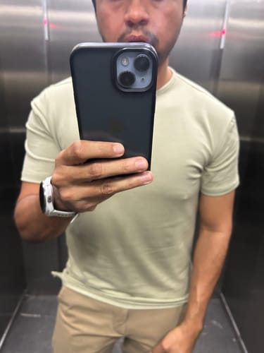 Customer photo review of Ultra Soft Relax Tee - Light Green