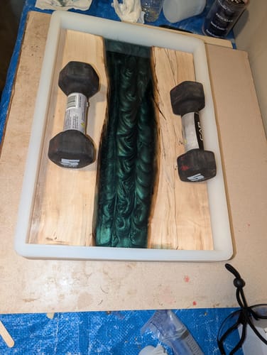 Customer photo review of 24x12x1.5" Silicone Mold For Epoxy Resin - Charcuterie Board Form