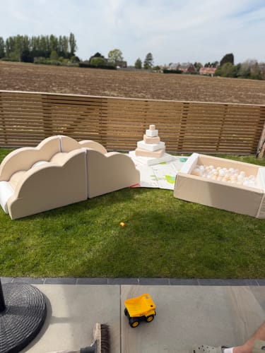 Customer photo review of Eco Leather Square Ball Pool & 300 Balls (Click to Select Ball Colours)