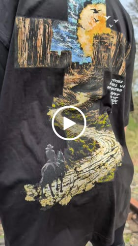 Customer video review of PARADISE TRAIL TEE - BLACK