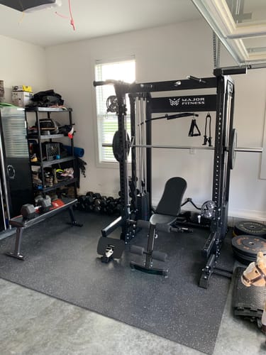 Customer photo review of Major Fitness F22 All-In-One Home Gym Power Rack