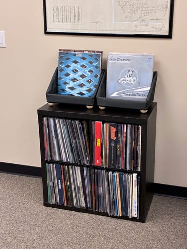 Customer photo review of Record Roots Tabletop Storage System