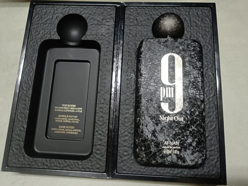 Customer photo review of Afnan 9PM Night Out Extrait De Parfum For Unisex