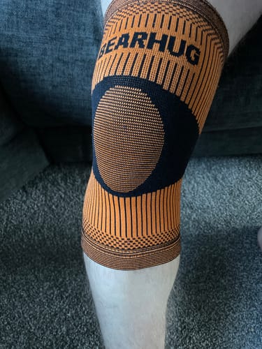 Customer photo review of Knee Compression Support Sleeve For Arthritic Relief & Pain Recovery
