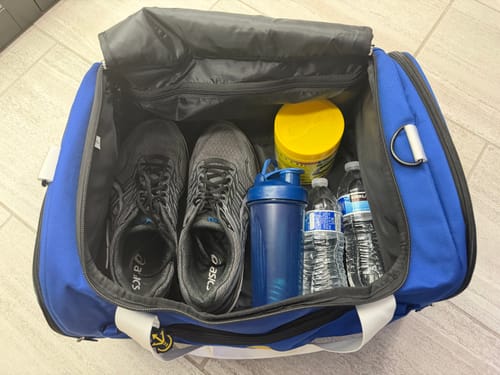 Customer photo review of Saiyan Duffle Bag