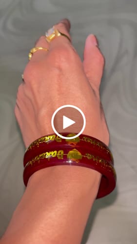 Customer video review of Anmol Bandhan Gold Bangles – Love & Togetherness in World's Language