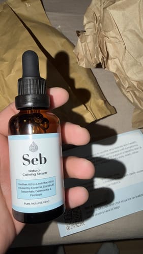Customer photo review of Seb Natural Calming Serum