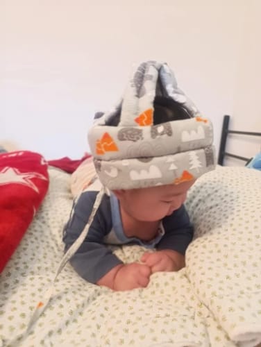 Customer photo review of Gorro protector antigolpes para bebé