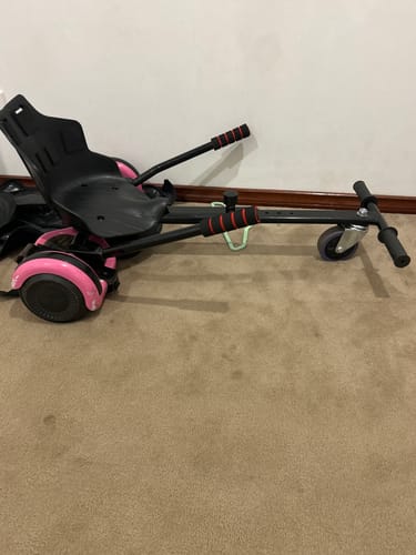 Customer photo review of Hoverboard Attachment Seat & Go Kart Kit